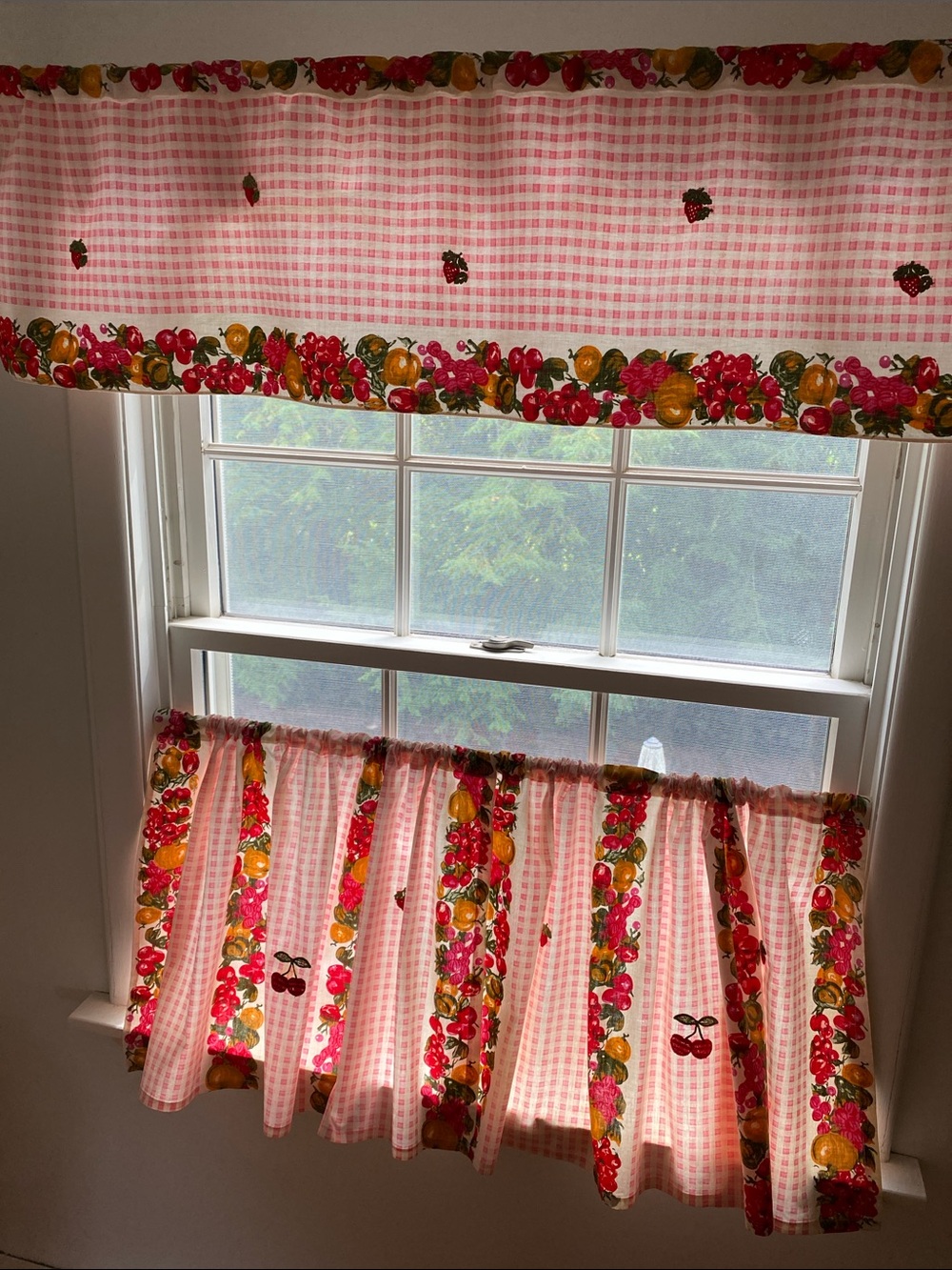 Vintage Handmade Café Curtains